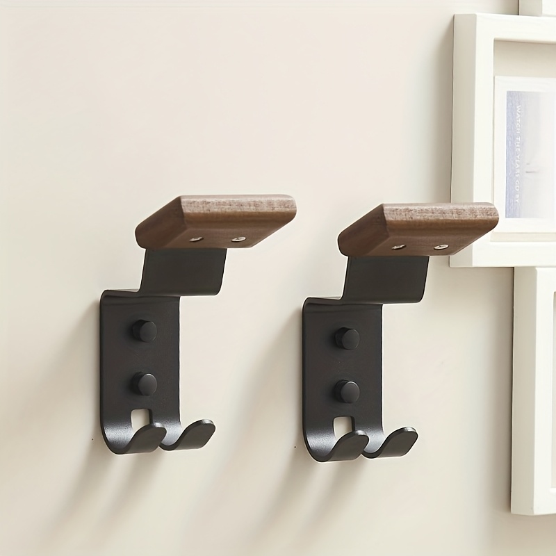 Cycling Gear Wall Organizer - Motorcycle Helmet Holder Solid Wood Strong