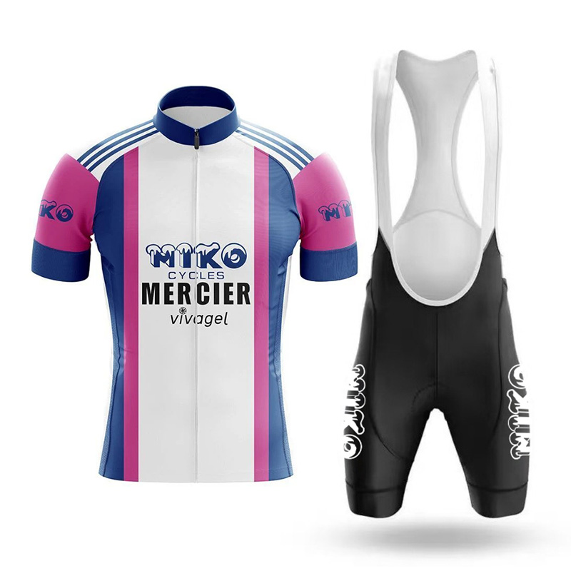 Cycling Gear Clothing - Mercier Miko Vivagel Retro Cycling Jersey