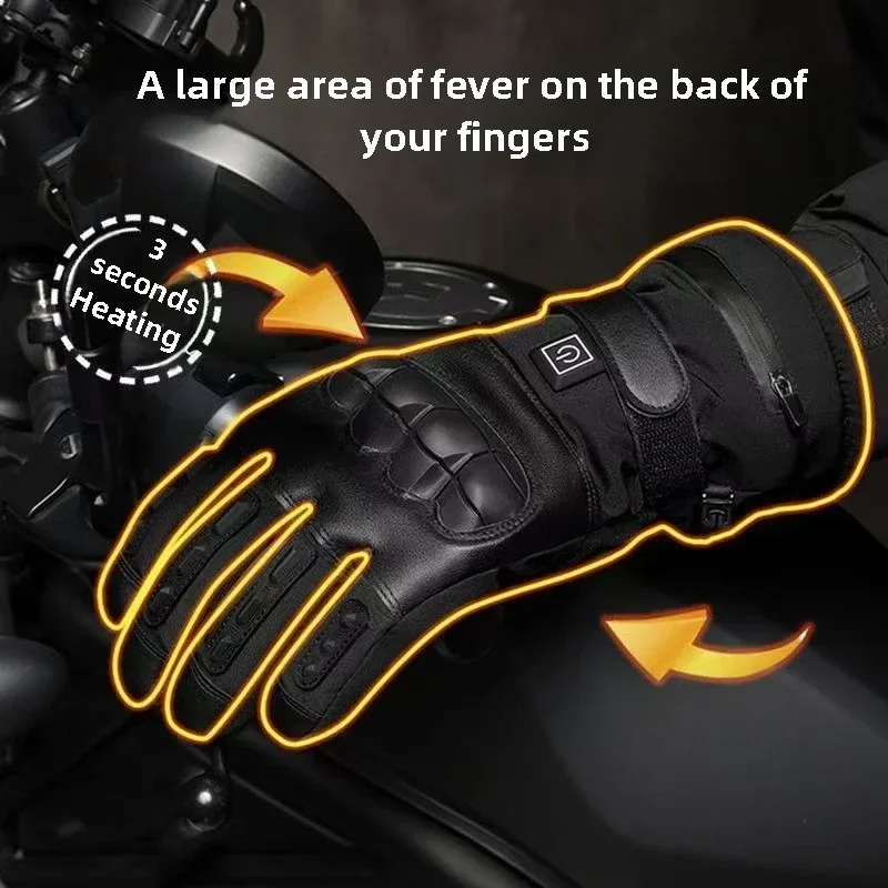 Heated Motorcycle Gloves for M - Cycling Heat Gear review and price