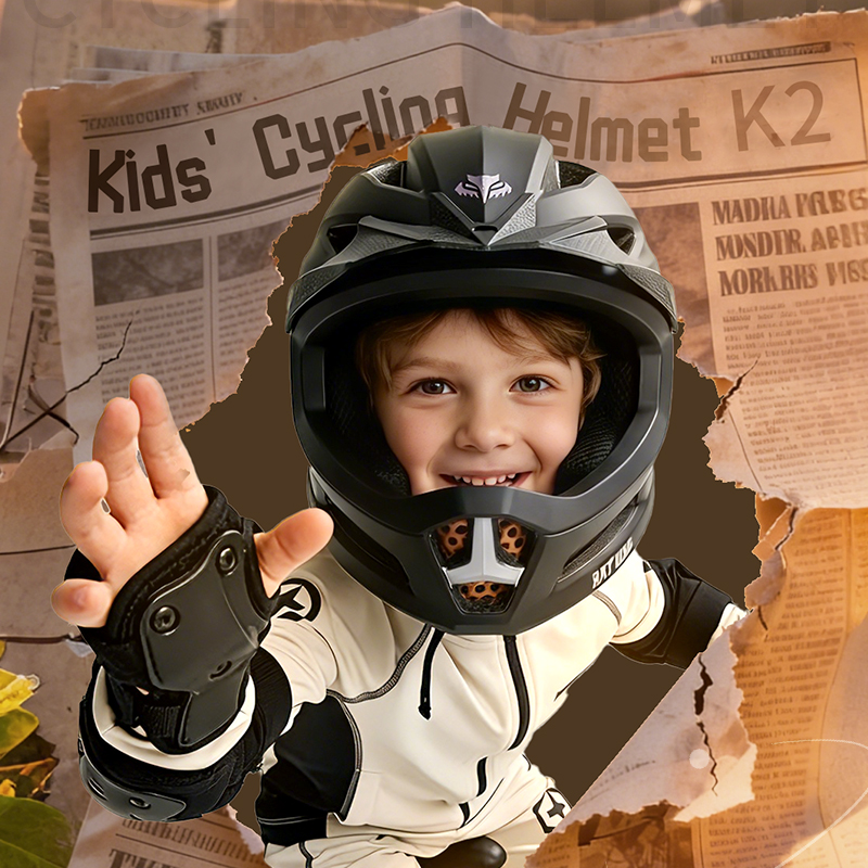 BATFOX Kids Full Face Cycling  - Cycling Safety Gear For Kids review and price