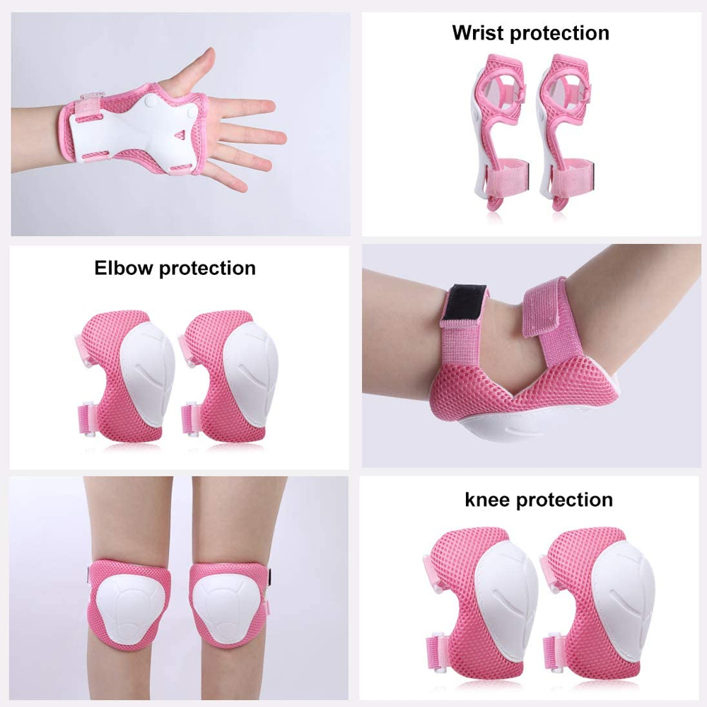 6Pcs/Set Protective Gears Set  - Cycling Safety Gear For Kids review and price