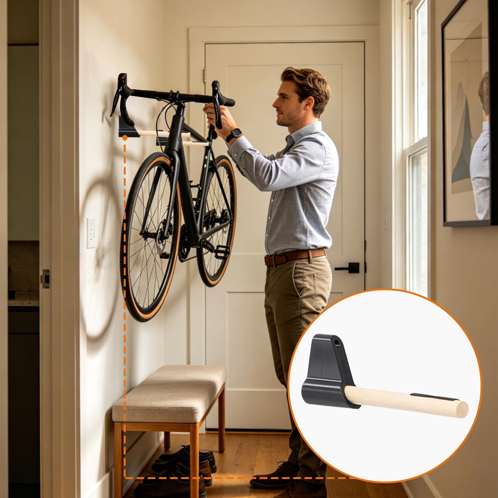 Wall-Mounted Bike Rack-Horizon - Cycling Gear Wall Organizer review and price