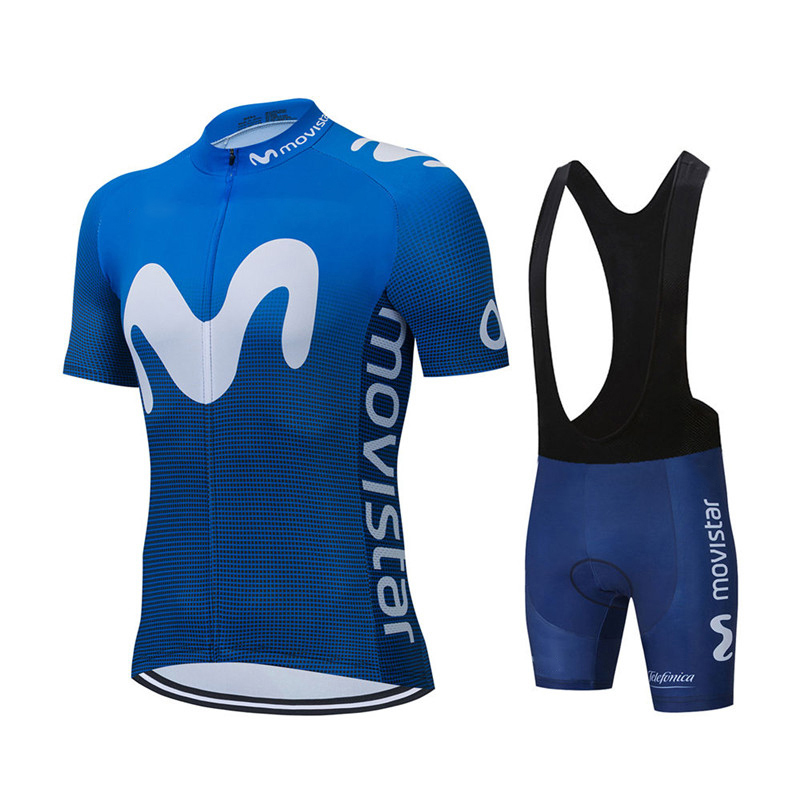 New Summer Movistar Team Cycli - Cycling Gear Clothing review and price