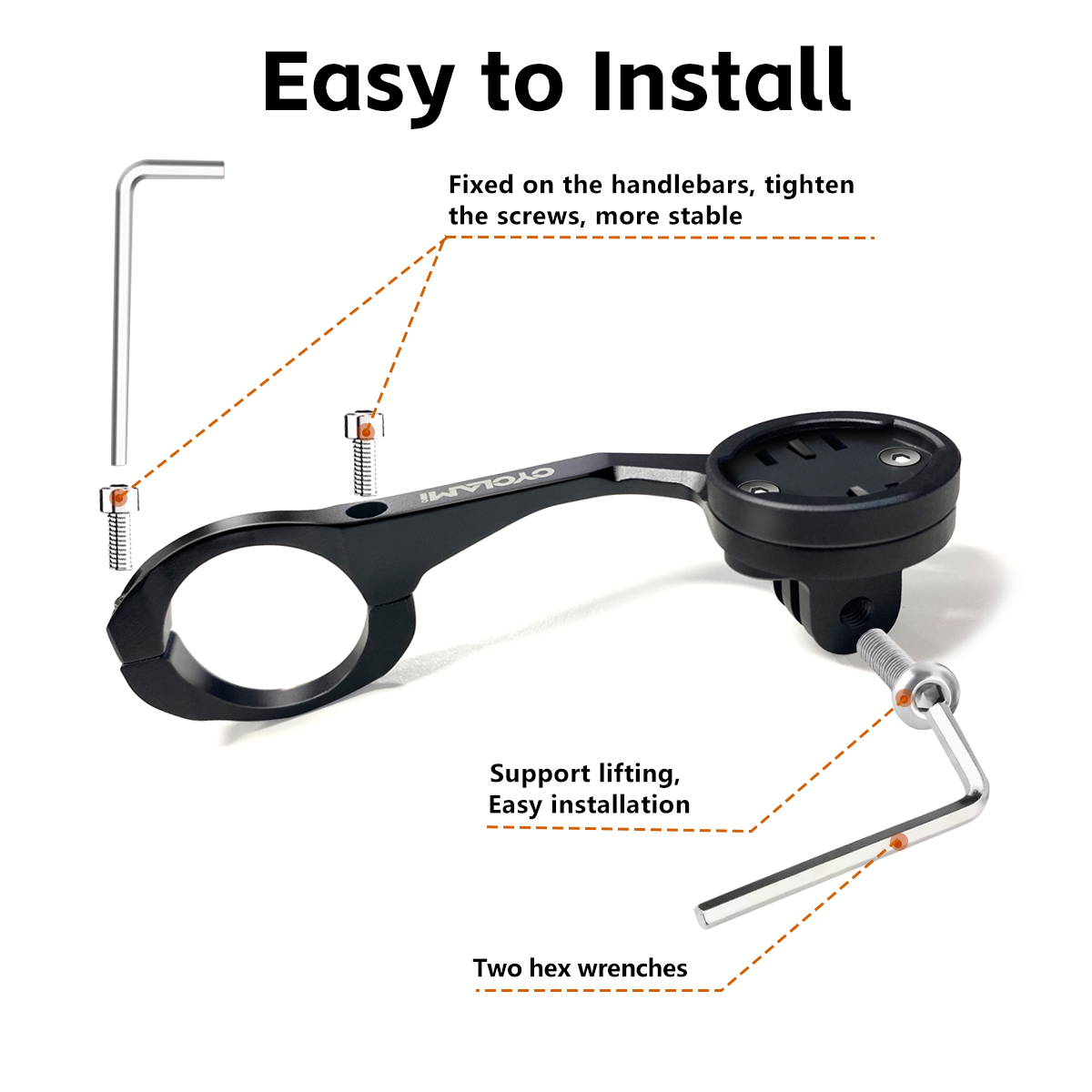 Aluminium Alloy Headlight Moun - Cycling Gear Mount review and price