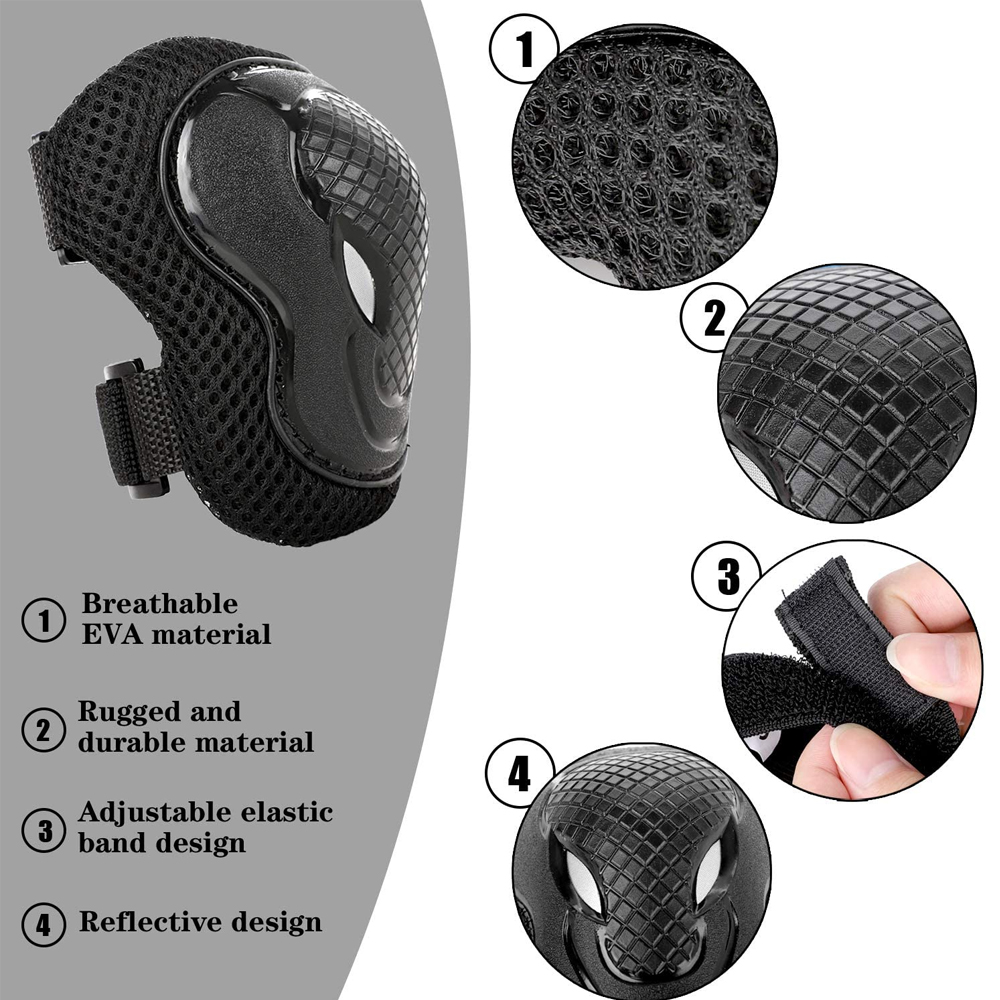 6Pcs Kids Knee Pads Elbow Pads - Cycling Safety Gear For Kids review and price