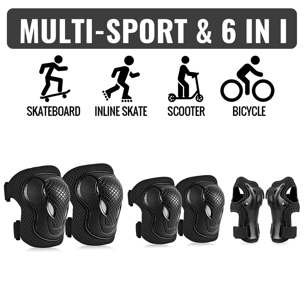 GOMOREON 6Pcs/Set Kids Safety  - Cycling Safety Gear For Kids review and price