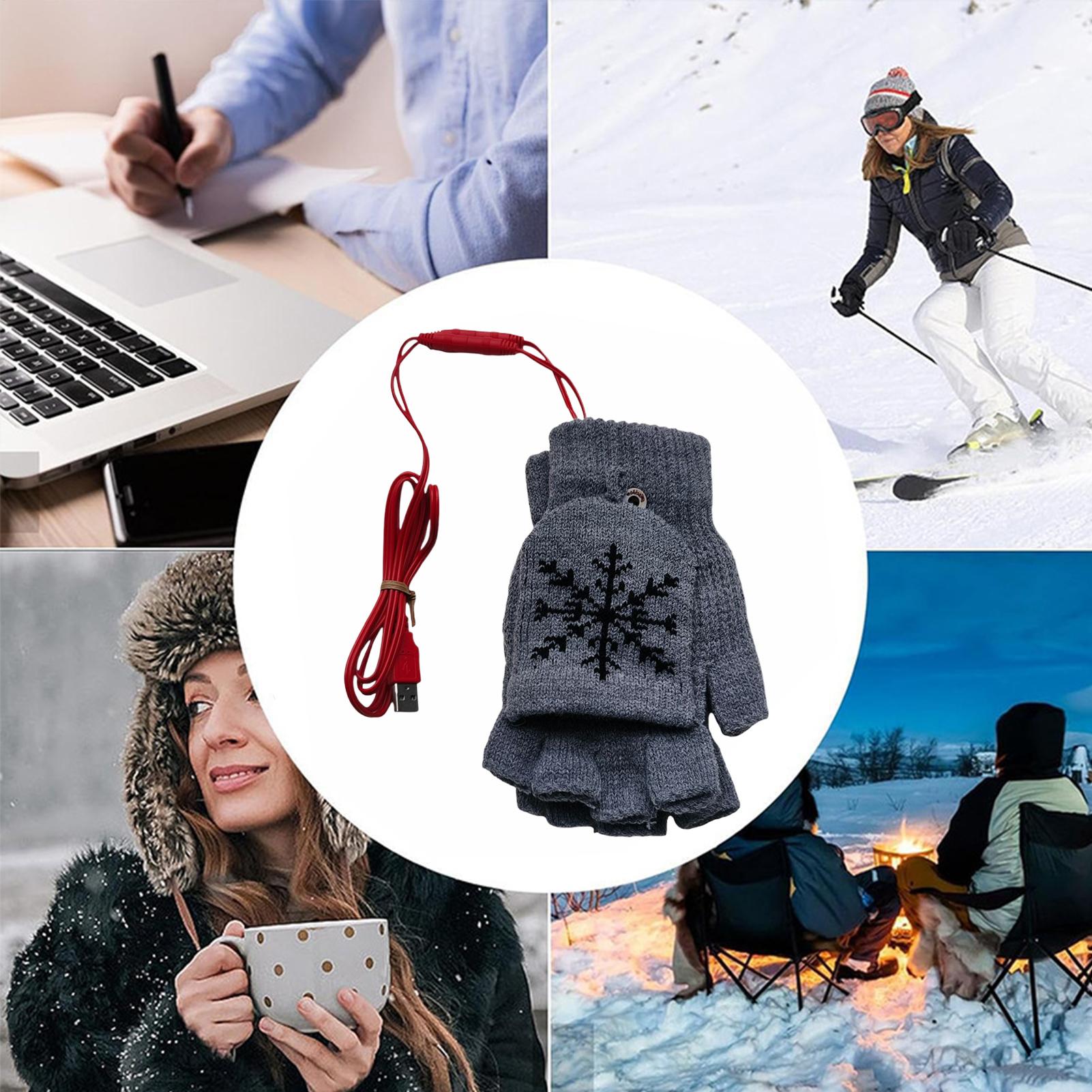 Heated Gloves Fingerless USB H - Cycling Heat Gear review and price