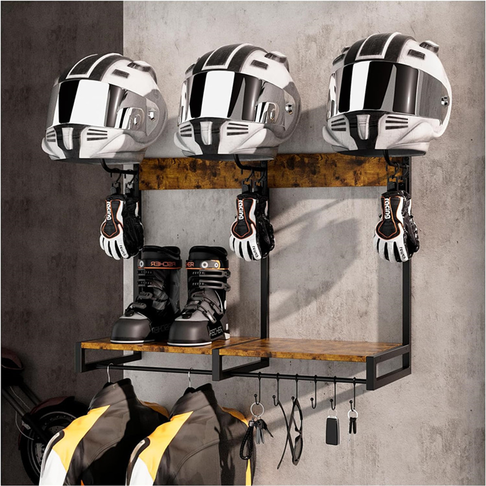 Motorcycle Helmet Holder, Wall - Cycling Gear Wall Organizer review and price