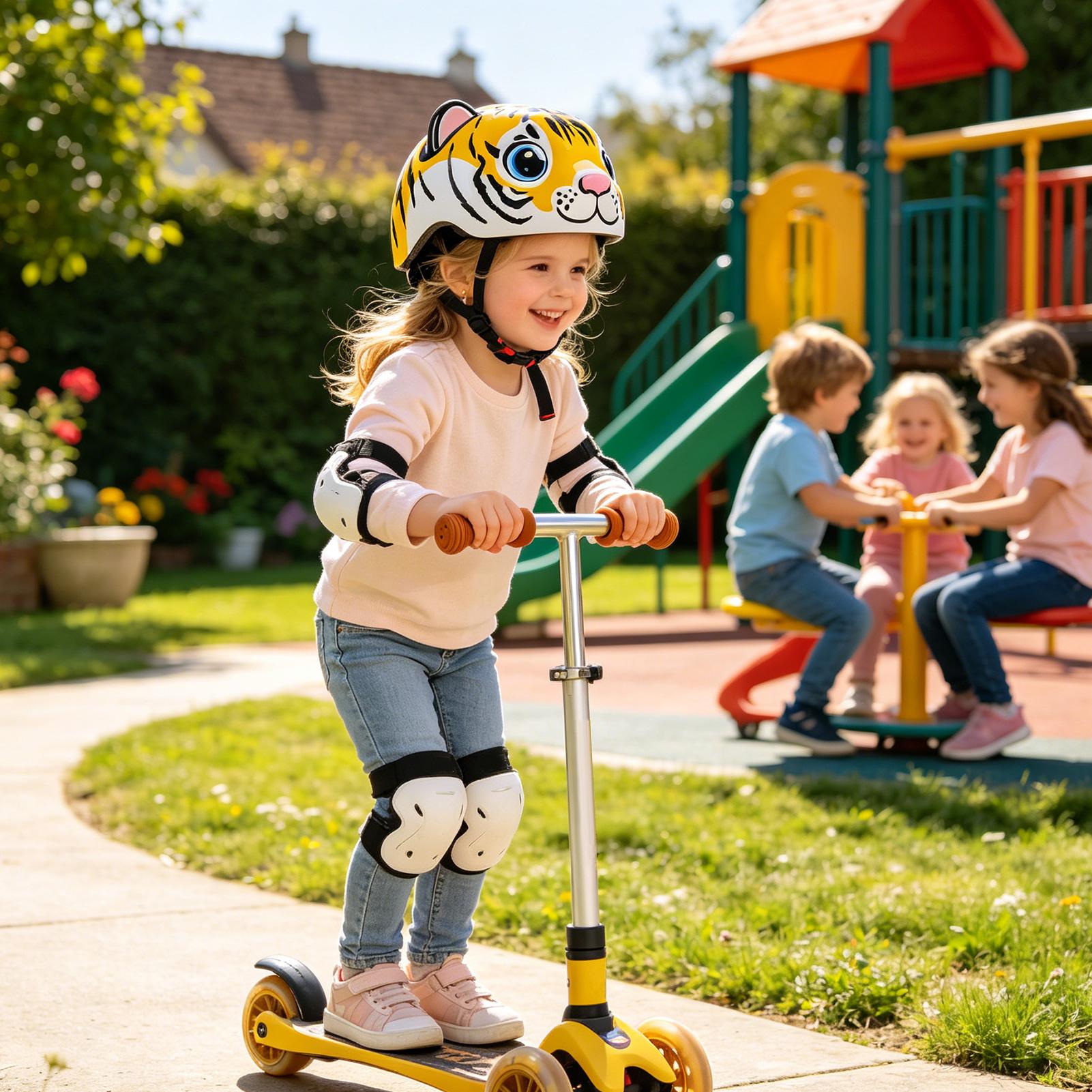 Kids Helmet Tiger Pattern Adju - Cycling Safety Gear For Kids review and price