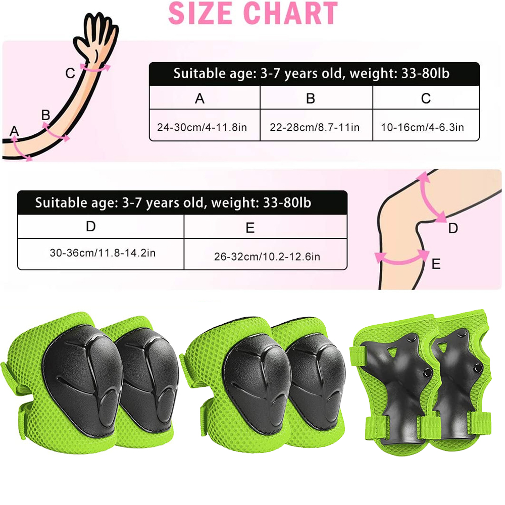 6pcs Protective Gears Set for  - Cycling Safety Gear For Kids review and price